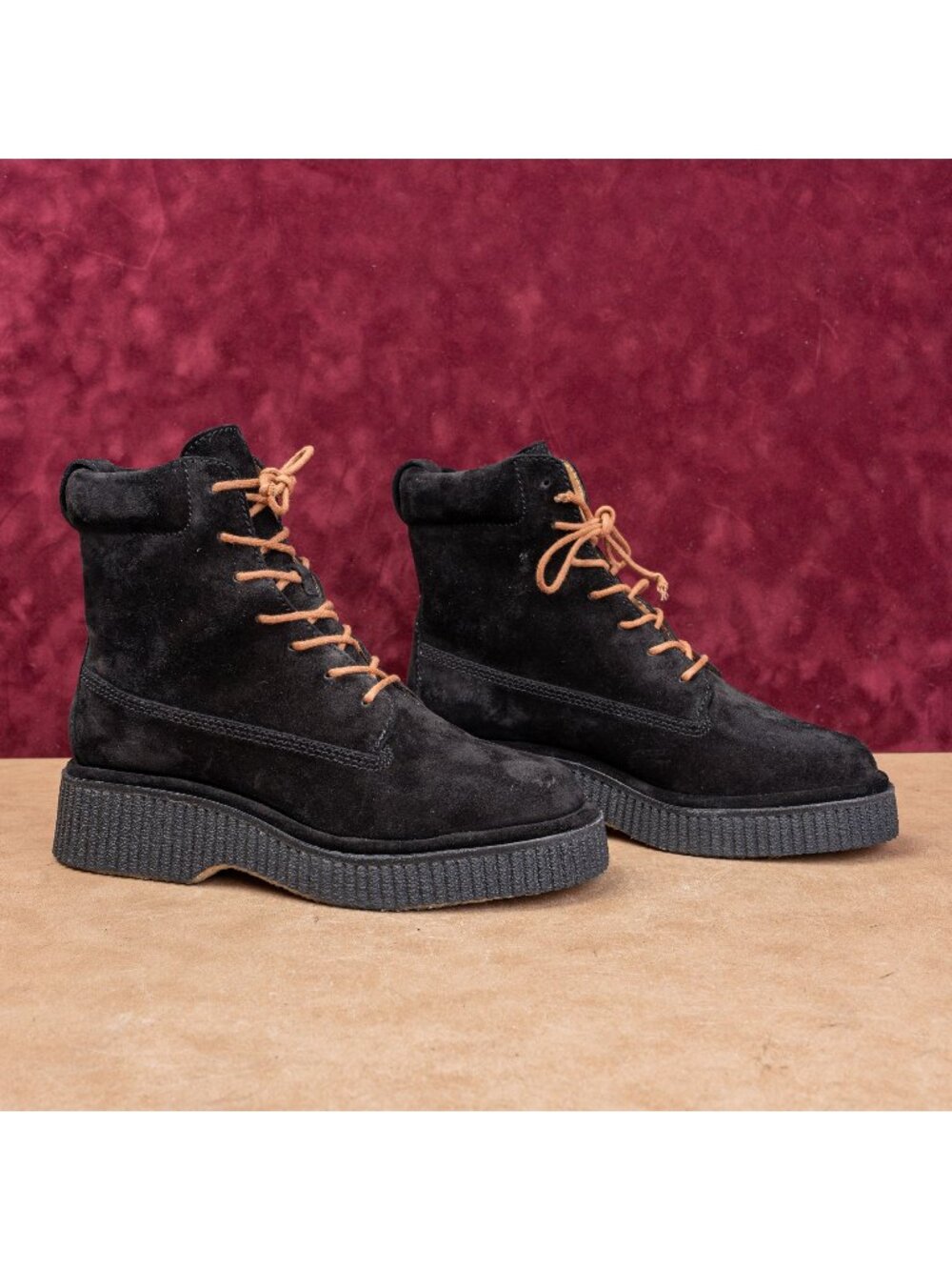 Rag&Bone Women Sloane Black Suede Combat Lace-up Ankle Boots 9US EUR 39.5
